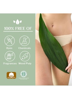 ORGANYC Organyc 100% Certified Organic Cotton 2 in 1 Panty Liners for Women Fits Thong or Regular Underwear, Light Flow, 20 Count  - Image 3