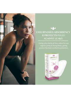 ORGANYC Organyc 100% Certified Organic Cotton 2 in 1 Panty Liners for Women Fits Thong or Regular Underwear, Light Flow, 20 Count  - Image 5