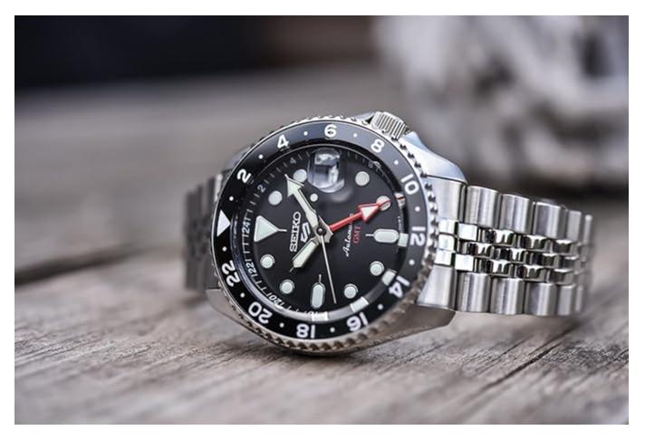 Seiko 5 Sports SSK GMT Black Dial Automatic Men's Watch SSK001K1 - Image 1