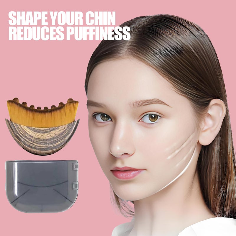FLAHOLD Lymphatic Contour Face Brush Lymphatic Drainage Massager Double Chin Reducer Lymphatic Drainage Brush for Face Ergonomically Designed to Fit The Skin Precisely and Relieve Fatigue - Image 3
