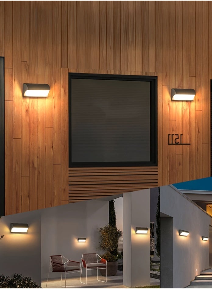 Vmax Modern LED Outdoor Wall Light, 18W Waterproof Exterior Wall Lamp with 3 Color Modes (3000K/4000K/6500K) | IP65 Weather Resistant, Rustproof, Bright 1920LM Wall Sconce for Porch, Garden, Garage & Home - Image 4