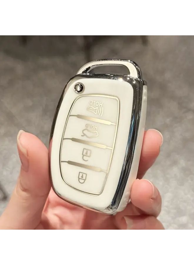 غطاء علبة مفتاح التحكم عن بعد للسيارة السوداء لسيارة Elantra وElantra GT وIoniq وSonata وTucson - Image 3