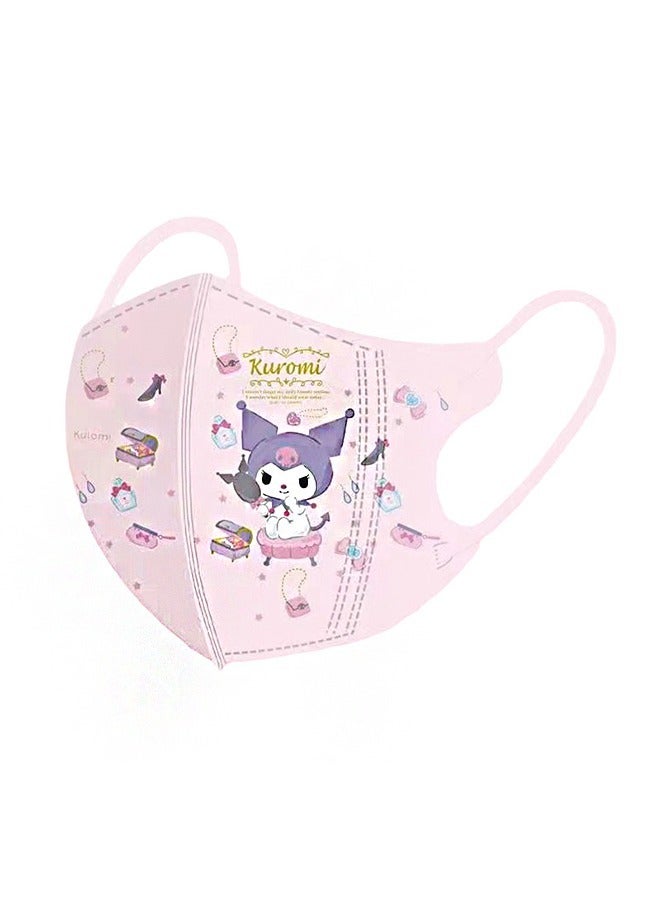 Beyond 20 Pcs Marvel Cartoon Masks Set, Dust Proof Sun Protection Fabric Face Covering (Blue+Pink) - Image 3