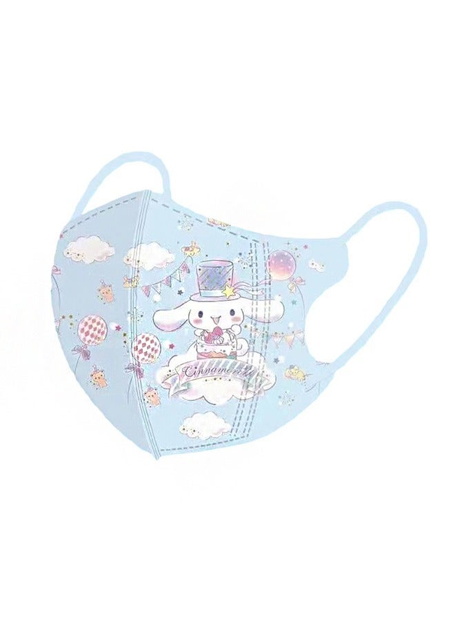 Beyond 20 Pcs Marvel Cartoon Masks Set, Dust Proof Sun Protection Fabric Face Covering (Blue+Pink) - Image 2