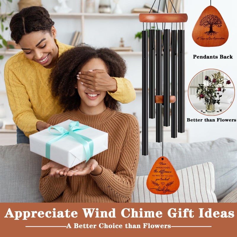 VENBEEL Thank You Gifts for Women Men, Thank You Wind Chimes Gifts, Appreciation Gift for Coworkers, Teacher, Boss, Nurse, Employee, Friend, Office, Pastor - Image 2