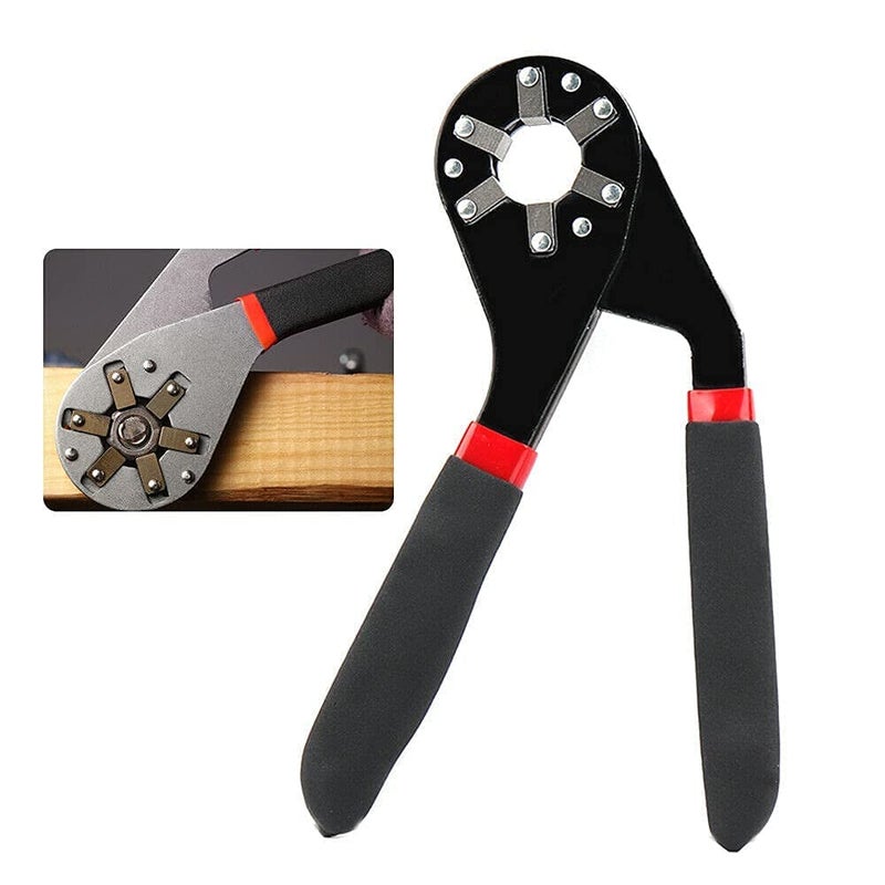 RuvAm MultiFunctional Magic Spanner Torque Adjustable Spanner Can Hold The Outer Hexagon 8inch HighCarbon Steel Hex Magic Wrench Pack of 1 - Image 5