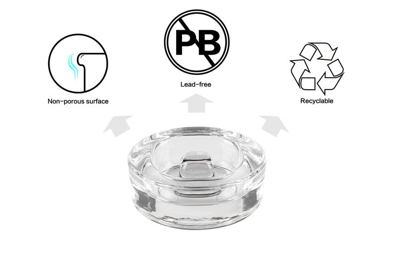 SOLIGT 4-Pack of Fermentation Glass Weights with Easy Grip Handle for Wide Mouth Mason Jars - Image 2