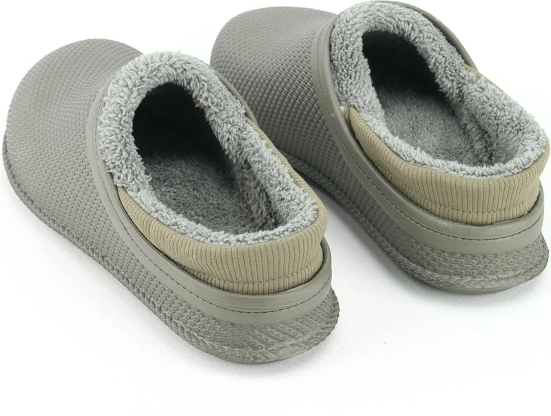 جيزر Men's Winter Eva Plush Silent Sole Home Garden Slippers