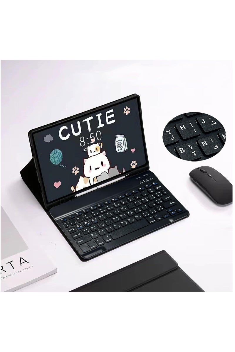 حافظة كيبورد لايباد مع ماوس، بحروف عربية و انجلزية، لجهاز ايباد الجيل العاشر 10.9انش 2022/الجيل الحادي عشر 11انش 2025 A16 - Image 3