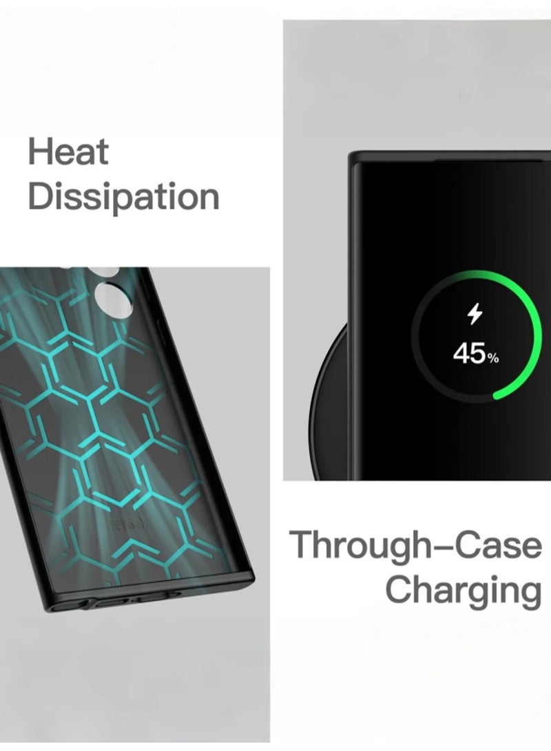 TSYO TSYO For Samsung Galaxy S25 Ultra Case, Slim Liquid Silicone Skin Feeling, Shockproof Drop Proof Protective Cover, Anti Yellowing, Anti Scratch Case Cover for Samsung S25 Ultra, Black  - Image 5