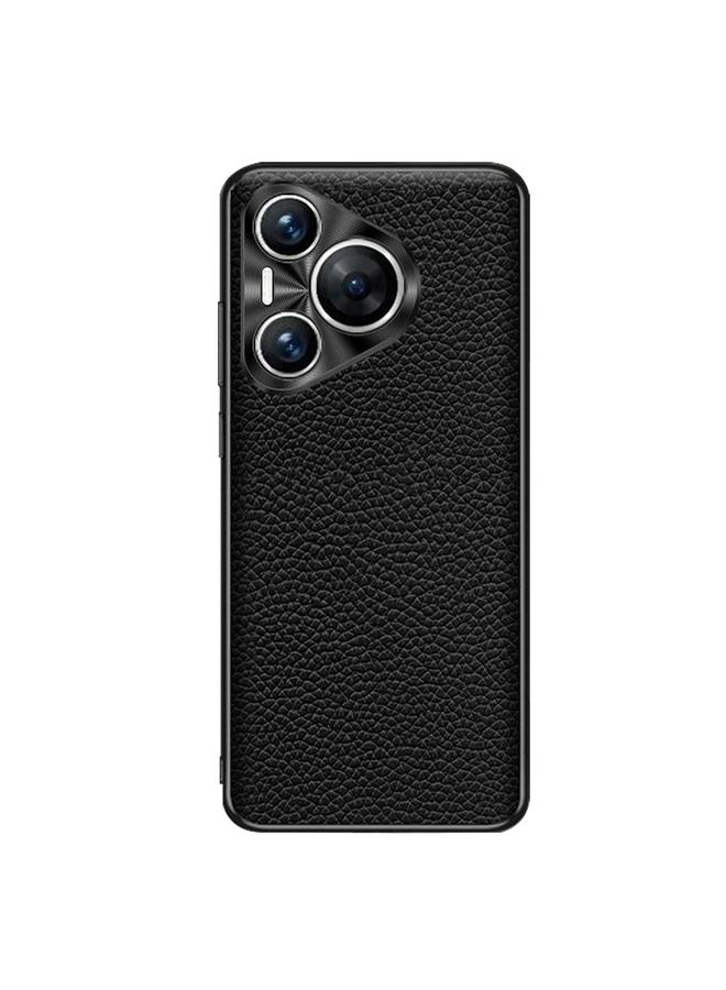 Zaboon Case For Huawei Pura 70 Genuine Leather Litchi Texture Phone Case - Image 1