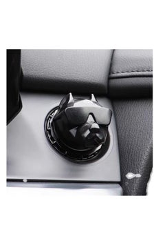 KASTWAVE Bully Dog Car One Key Start Button Cover, Car Ignition Button Cover, Car Engine Push to Start Accessories, Cool Interior Car Decor Stickers, Suitable for Car SUV Truck (Black)  - Image 1
