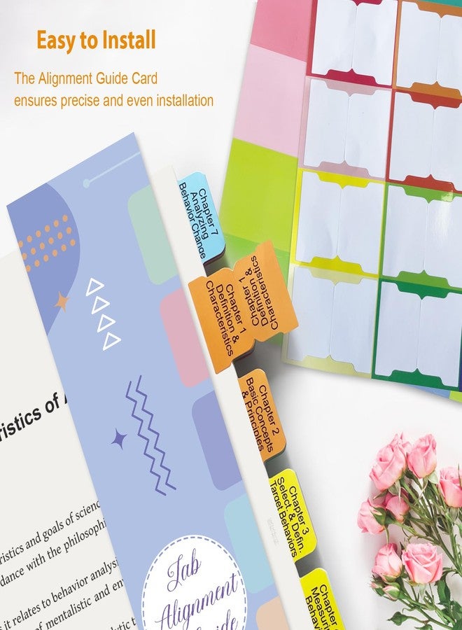 Ubenic Index Tabs for Applied Behavior Analysis Cooper 3rd Edition, Complete Book Tabs Set (Book not Included), 60 Color-Coded Tabs for Every Chapter, Laminated & Waterproof & Repositionable - Image 3