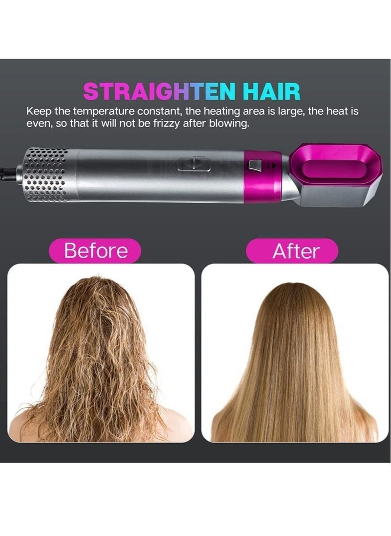 ELTRAZONE - 5 in 1 Hot Air Styler Electric Blow Dryer Comb Curling Wand Detachable Negative Ion Straightener Hair Brush - Image 1
