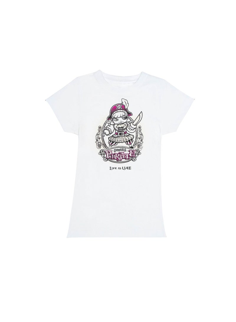 Del Sol Color Change Girls' T-Shirt Pretty Pirate for 3-10  Years Old - Image 3