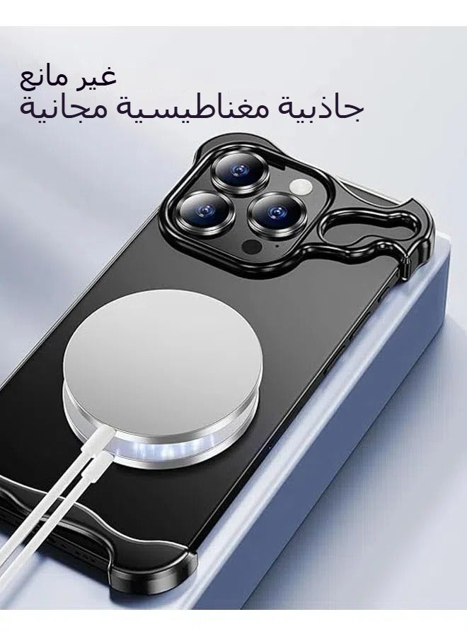 iPhone 12ProMax/12Pro Frameless Metal Case Thin Edge Shockproof Ultra-thin Aluminum Case Minimalist men and women - Image 3