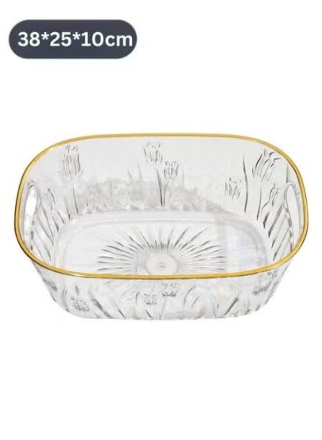 منظم مكياج أكريليك، منظم أدوات الحمام والتخزين، مثالي للمكتب وأسطح الخزانة، رائع لمستحضرات التجميل والعناية بالبشرة وأحمر الشفاه 38*25*10 سم - Image 4