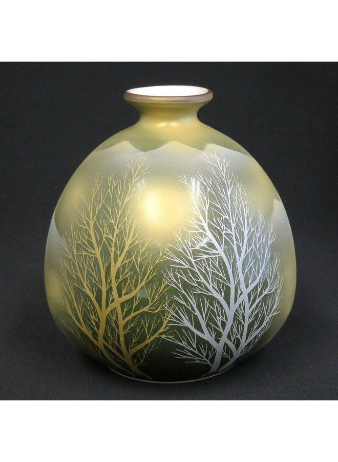 Kutani Yaki(Ware) Vase Gold Clouds - Image 3