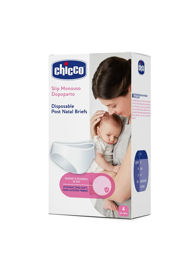 Chicco 4-Pieces Disposable Postpartum Briefs ( Colour May Vary)