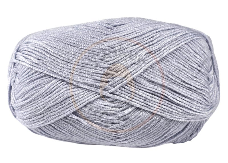 Yonkey Monkey 10-Pack of Yonkey Monkey 500 Grams Yarn - 70% Rayon derived from Bamboo, 30% Cotton - Imported - White Gray 9006 - Image 5