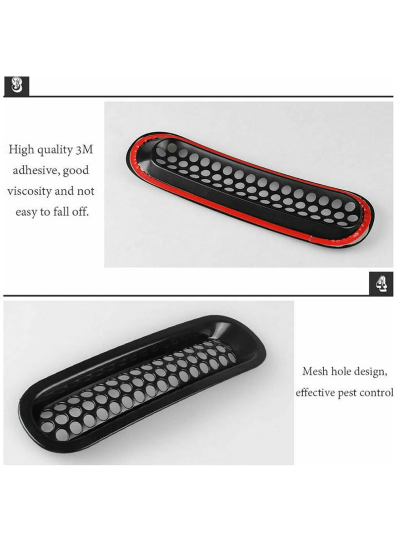 7PCS Front Grille Grill Mesh Inserts Matte Black Guards for 2007-2017 Jeep Wrangler JK Unlimited Rubicon Sahara Accessories Bumper Cover Trim Protection - Image 5