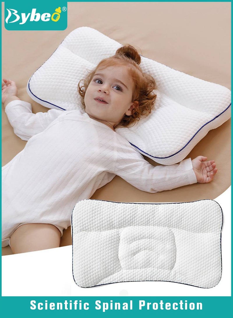 Bybeo Baby Nursing Sleeping Pillow, Toddler Pillow for Sleeping, Kids Spine Protection Pillows, Soft Infant Pillows for Sleeping for Boys and Girls, Ergonomic Design, Especially for Child Aged 1 to 3 Years - Image 1