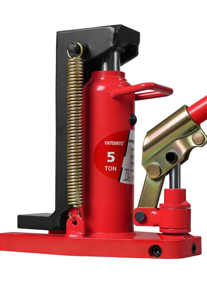 YATOINTO 2-in-1 Bottle Jack, Toe Jack with Pump Handle Dual Purpose Lifting Capabilities for Top and Toe, Bottle Jacks for Car Farm Home (2.5/5 Ton Load Capacity) - Image 1