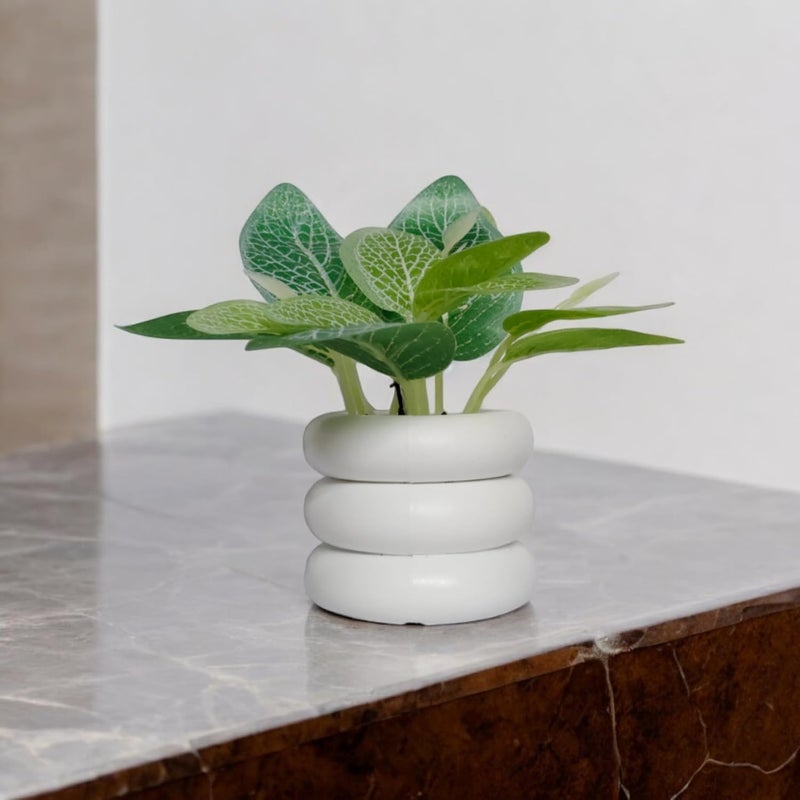 Flora Planet Artificial Plants for Home Decor | Realistic Looking | Home Decor Items | Durable Plastic | Wall Decoration Items for Living Room | Dimensions: 6 cm X 12 cm (Green) - Image 3