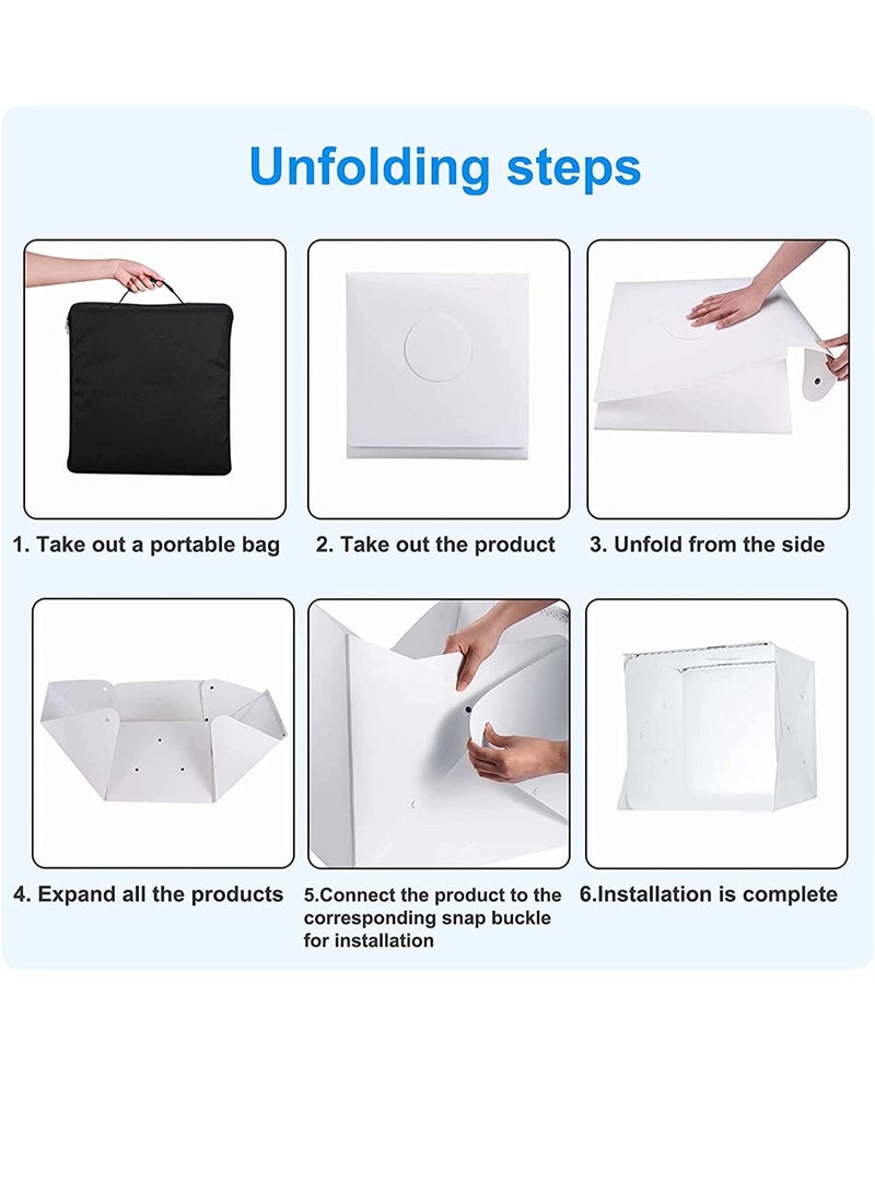 PULUZ 6 Background Folding Portable Photo Lighting Studio Shooting Tent Box 15*15  - Image 4