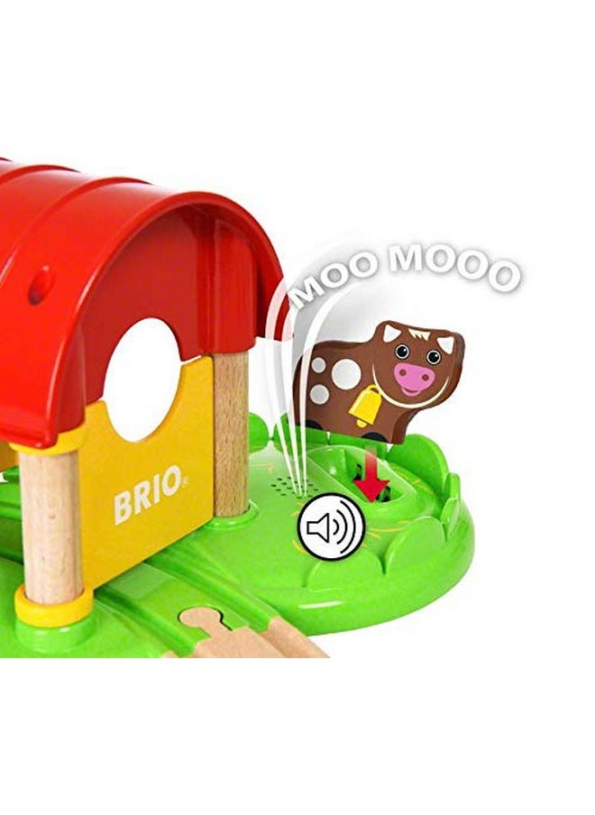 Brio BRIO World - 33826 My First Farm | 12 Piece Wooden Toy Train Set for Kids | Interactive Learning Experience | FSC-Certified Wood | Suitable for Ages 18 Months and Up  - Image 5