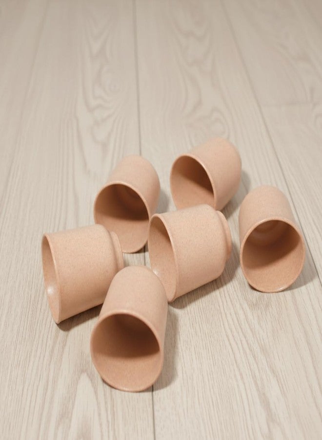 Pacing Grass Chai Cup Set of 6 Tea Kullads Microwave Safe Reusable Bamboo, 160ml, Eco-Friendly Bamboo Bio-Composite Cup for Serving Tea, Hot & Cold Coffee Marriage Gifts for Wedding - Image 1