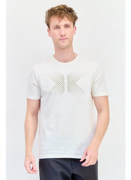 RBX Men Sportswear Fit Short Sleeve Outdoor T-Shirt, Off White  - Image 1