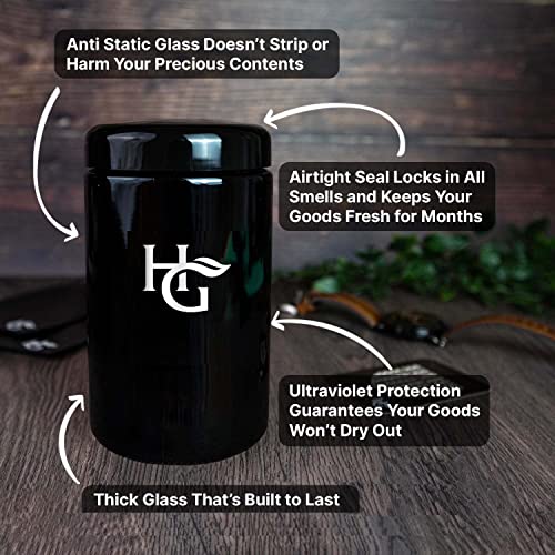 Herb Guard - 2 Oz Airtight Ultraviolet Jar (1 Liter) Keeps Herbs Fresh for Months - Image 3