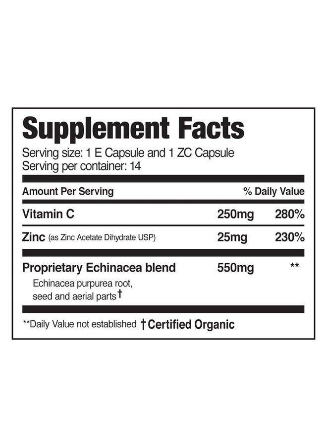 إي زد سي باك مكمل غذائي EZC Pak 5-Day Tapered Immune Support Booster - فيتامين لدعم المناعة، إشنسا، فيتامين سي الزنك، فيتامينات لدعم الجهاز المناعي، معززات المناعة للبالغين - فيتامينات لدعم المناعة - Image 2