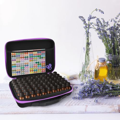 Esoes Essential Oil Storage Organizer,60 Bottle Essential Oils Case, Essential Oils Holders Organizer Essential Oil Bag Holds 5-15ml Oils Bottle,Compatible with do Terra,Young Living,Vallejo,Army Painter - Image 5