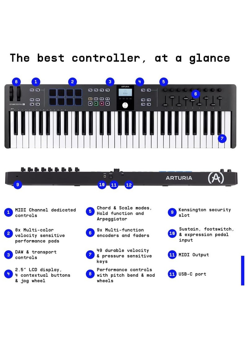 Arturia Arturia - Keylab Essential 61 MK3 - Black  - Image 3