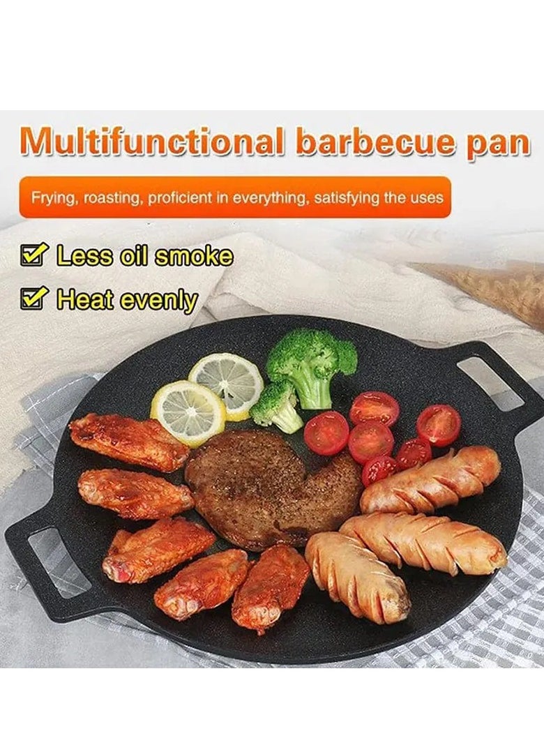 Y&D Multifunctional Electric Grill For Household Non-stick Roast Iron Plate Smokeless Electric Frying Pan Steak Grill Pan (Suitable For 2-6 People) Five-Speed Temperature Adjustment Diameter 28cm 700W  - Image 2