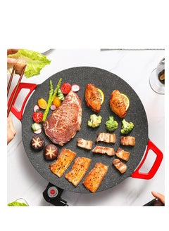 Y&D Multifunctional Electric Grill For Household Non-stick Roast Iron Plate Smokeless Electric Frying Pan Steak Grill Pan (Suitable For 2-6 People) Five-Speed Temperature Adjustment Diameter 28cm 700W  - Image 4