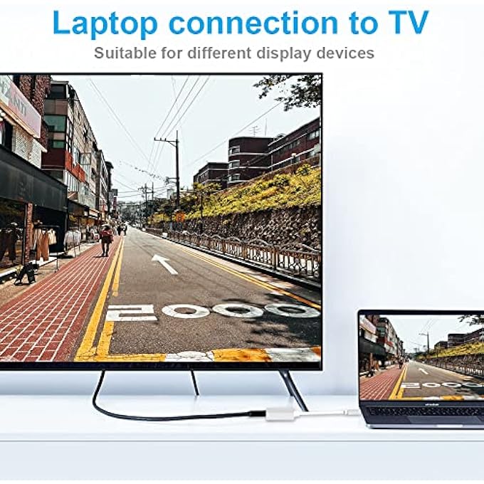 rayihni USB C TO VGA ADAPTER, THUNDERBOLT 3 (TYPE-C) MALE TO VGA FEMALE ADAPTER COMPATIBLE WITH GOOGLE CHROMEBOOK PIXEL MAC BOOK PRO 2020,2019,2018, LENOVO 900, DELL XPS 13 - Image 2