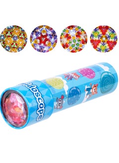 Mordely Classic Tin Kaleidoscope, Kaleidoscope for Kids, Kaleidoscope Toy with Metal Body, Retro Toys Educational Toys Purple Kaleidoscope with 3D Pattern, Birthday Party Gift for Boys and Girls  - Image 1