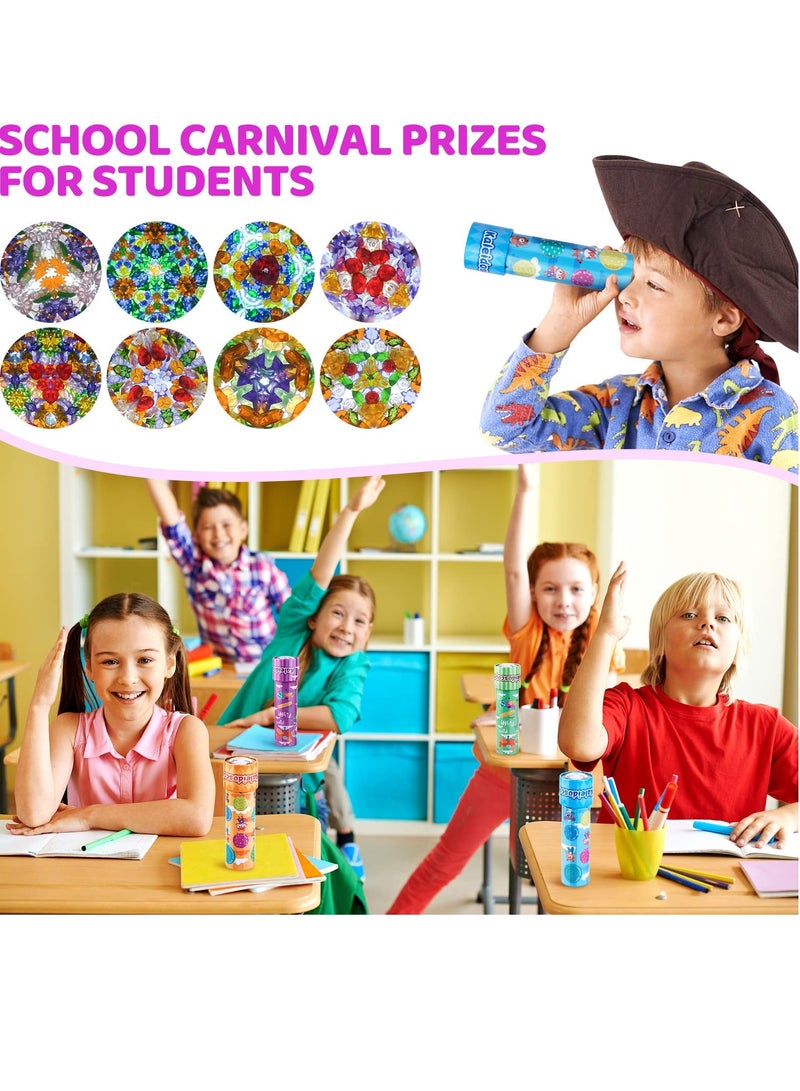 Mordely Classic Tin Kaleidoscope, Kaleidoscope for Kids, Kaleidoscope Toy with Metal Body, Retro Toys Educational Toys Purple Kaleidoscope with 3D Pattern, Birthday Party Gift for Boys and Girls - Image 5