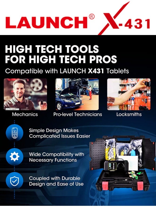 X431 X-Prog3 Remote Key Programmer, All key Lost Advanced Scan Tool with Eeeprom Adapter Support for X431 V V plus,Pro3S Plus Pro3 Pro5 and Pad 3 Pad 5 Diagzone Xpro5 prodiag xdiag etc.