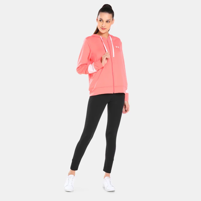 UNDER ARMOUR Women's UA Rival Terry Colorblock Full-Zip Hoodie