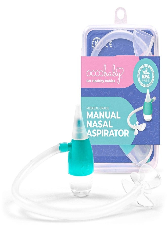 OCCObaby Manual Baby Nasal Aspirator - Nose Sucker for Toddlers and Newborns - Baby Congestion Relief - Aspirador Nasal para Bebes - Baby Nose Aspirator for Runny Nose Relief for Toddlers and Infants - Image 1