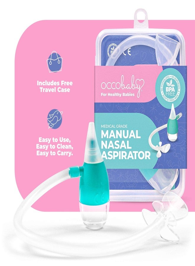 OCCObaby Manual Baby Nasal Aspirator - Nose Sucker for Toddlers and Newborns - Baby Congestion Relief - Aspirador Nasal para Bebes - Baby Nose Aspirator for Runny Nose Relief for Toddlers and Infants - Image 5