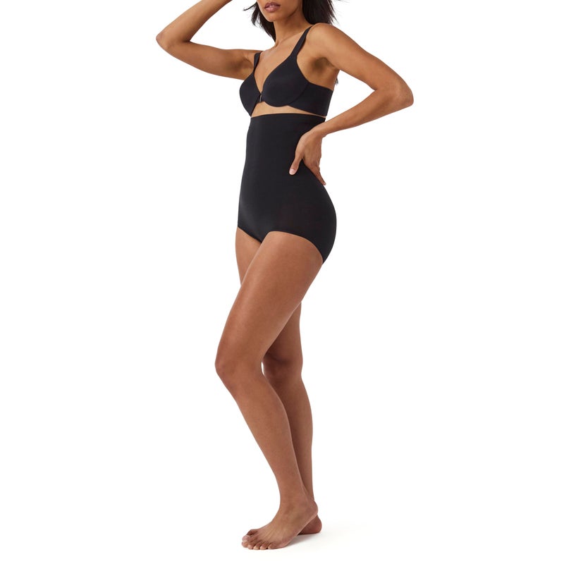 SPANX بانكس نساء أعلى قوة ملابس داخلية شكل الجسم أسود داكن 1X - Image 2