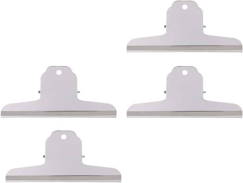 كلاراكو 4 مشابك ورق كبيرة شديدة التحمل وقوية الإمساك، مثالية لتنظيم الورق في المنزل والمكتب، رائعة للرسم والتلوين والكتب والخرائط والورق والملابس، 12 × 16 سم × 16 سم - Image 3