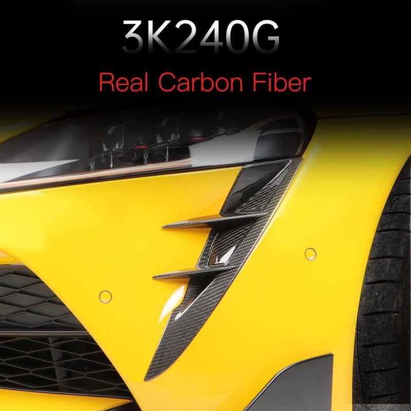 JSWAN Carbon Fiber Front Fog Light Eyebrow Cover for Toyota Supra A90 MK5 - Image 2