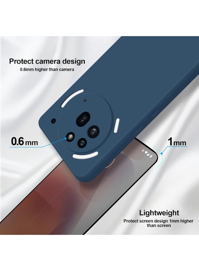 BORTONY Nothing 3a Pro Case Liquid Silicone Case with Camera Protection Soft TPU Anti-Scratch Microfiber Lining Protective Cover for Nothing 3a Pro - Image 3