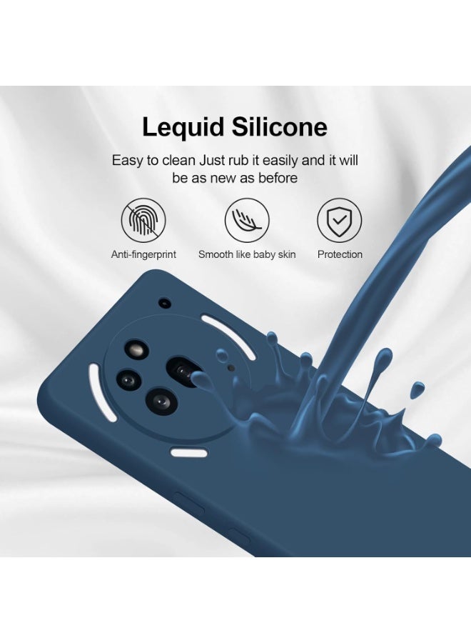 BORTONY Nothing 3a Pro Case Liquid Silicone Case with Camera Protection Soft TPU Anti-Scratch Microfiber Lining Protective Cover for Nothing 3a Pro - Image 5